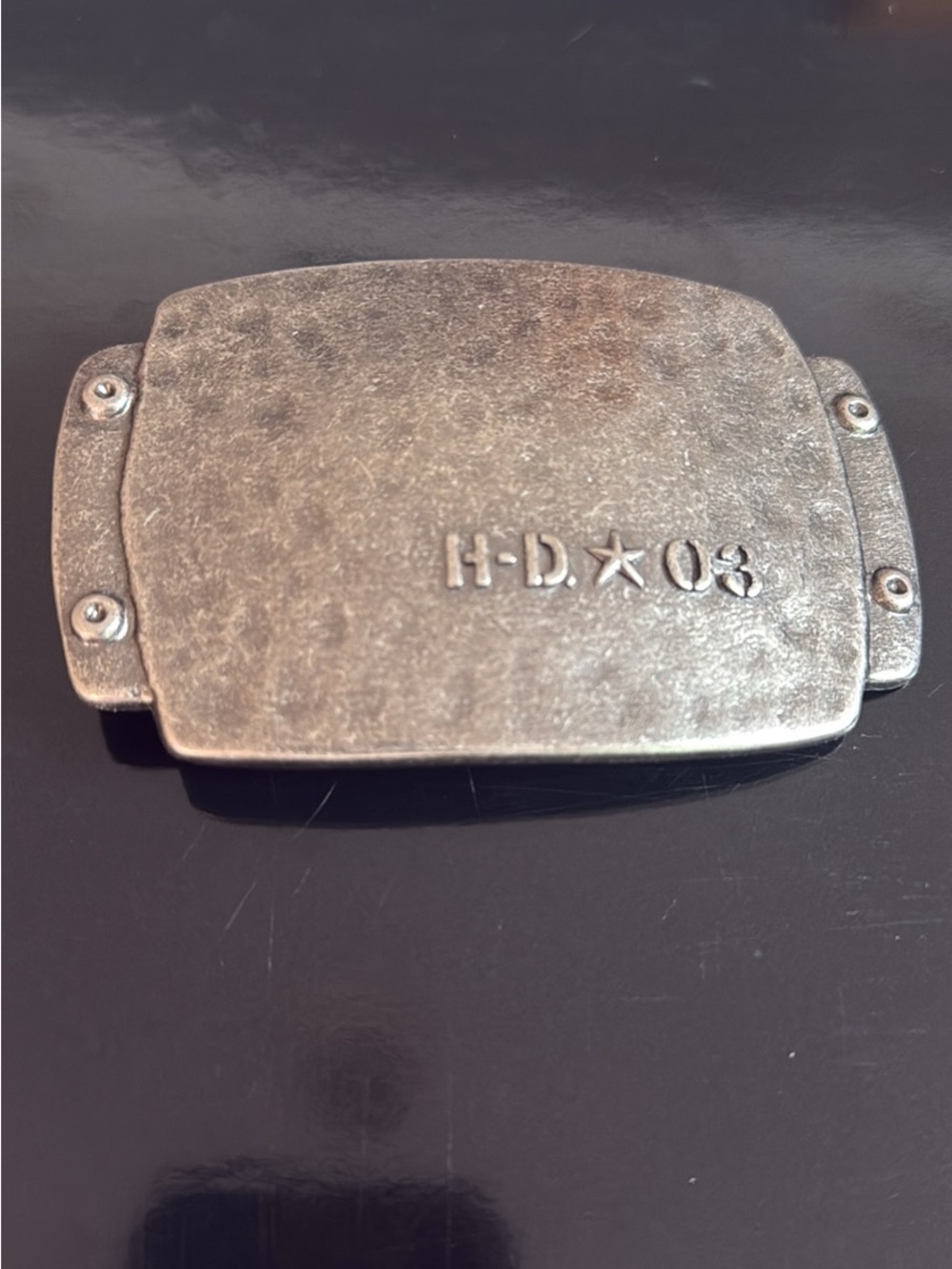 Harley-Davidson Silver Metal Belt Buckle H-D ★ 08